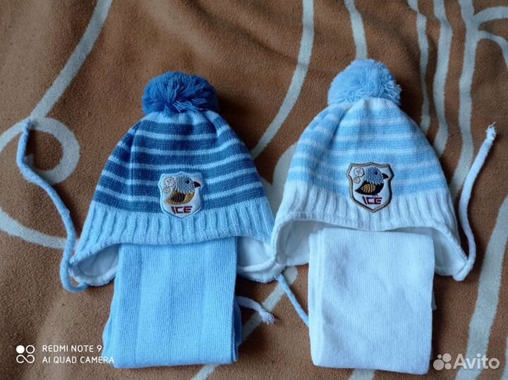 Шапочки вязанные для мальчика