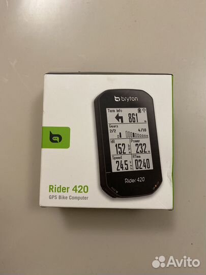 Велокомпьютер беспроводной Bryton Rider 420 с GPS