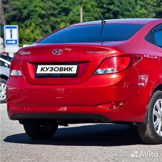 Бампер задний в цвет Hyundai Solaris (2014-2017)