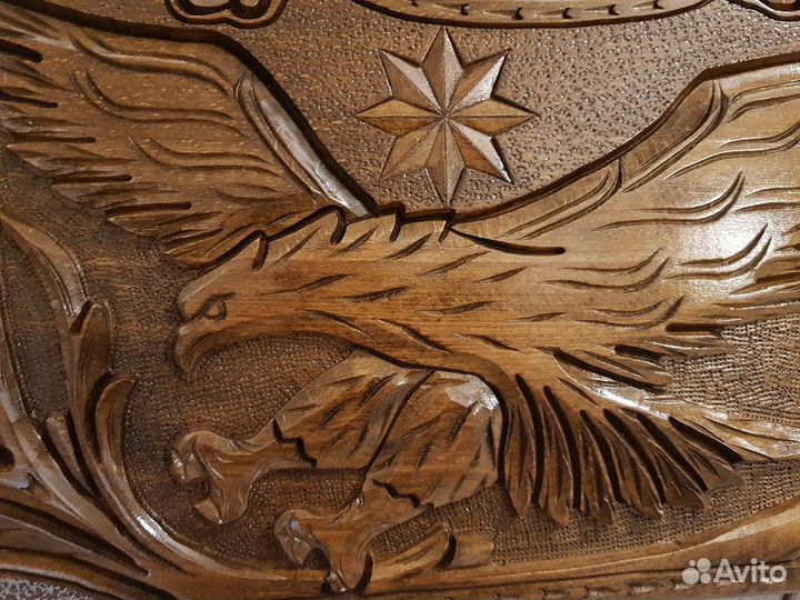 Нарды резные Орел со звездой