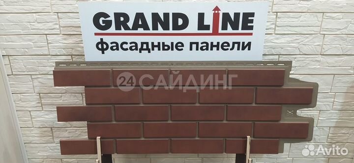 Фасадные панели Grand Line Кирпич Клинкерный desig