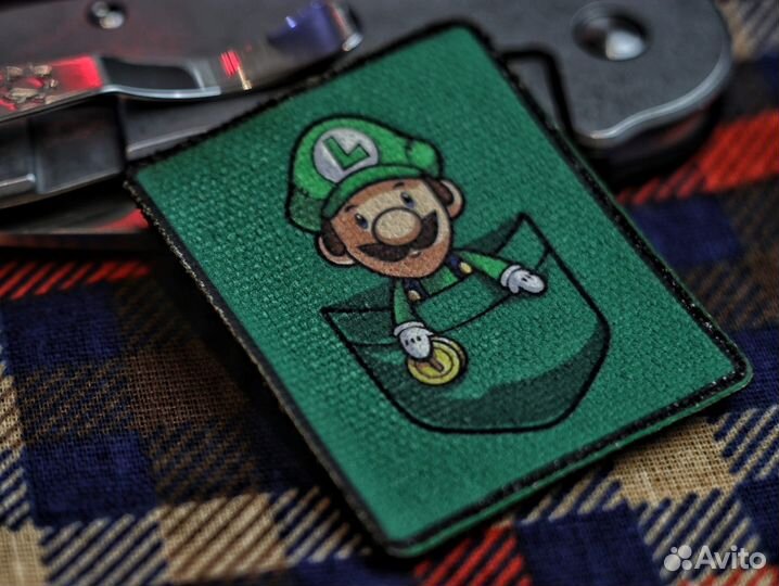 Нашивки шевроны патч Марио