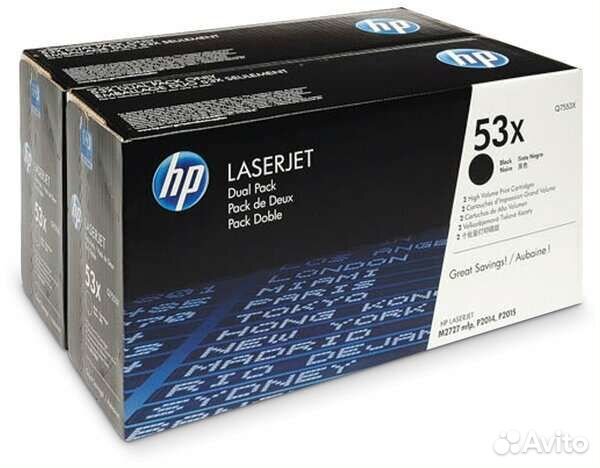 Новый картридж HP Q7553XD, оригинал