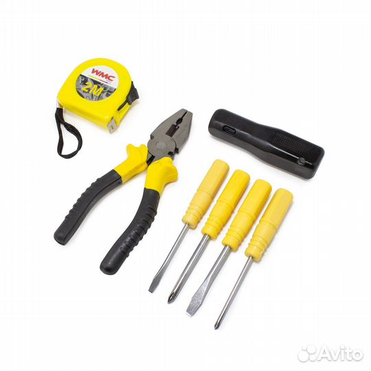 Набор инструментов 11пр.(плоскогубцы,нож,рулетка,о