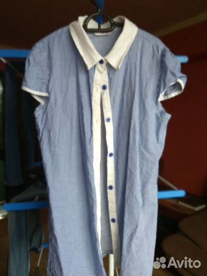 Рубашки на девочку 10-12 лет