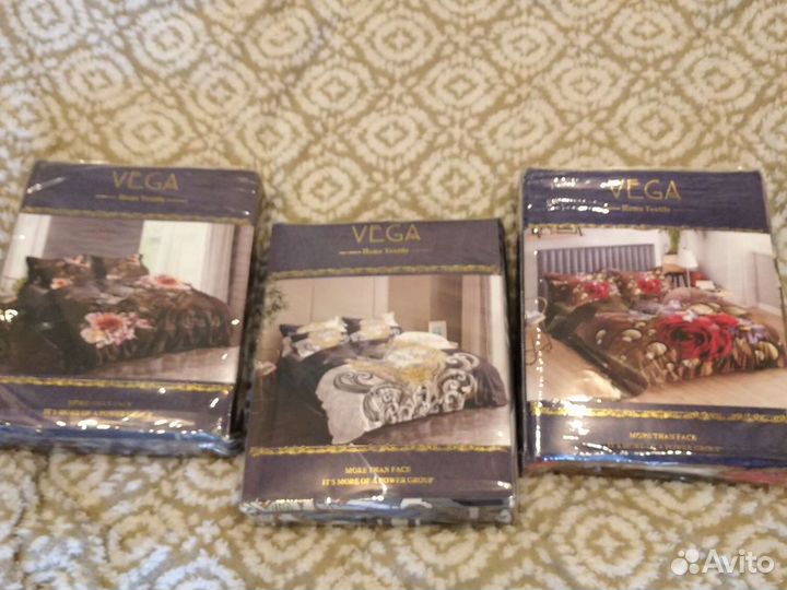 Постельное бельё евро новый