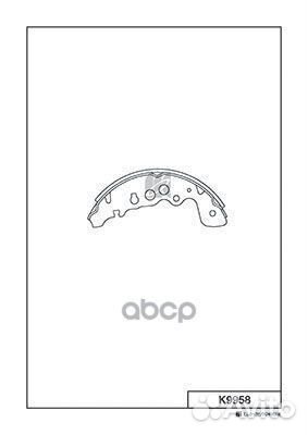 Колодки тормозные барабанные Suzuki k9958 Kashi