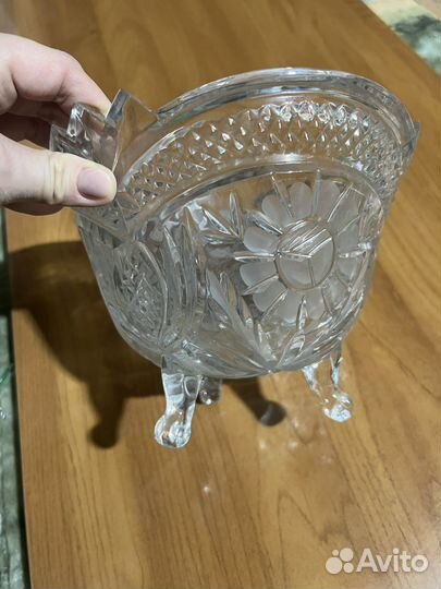 Хрустальная ваза для фруктов