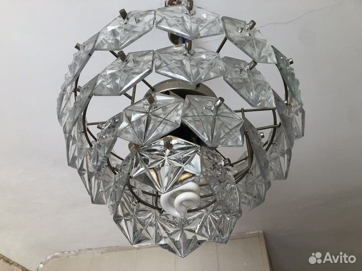 Люстра Искра СССР потолочная