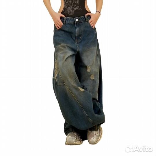 Джинсы широкие y2k