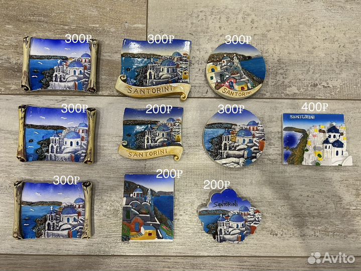 Магниты сувенирные о. Санторини