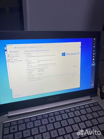 Ноутбук asus Zenbook UX31E i5 256 SSD Windows 10
