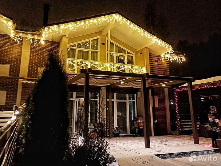 Фасадное освещение дома