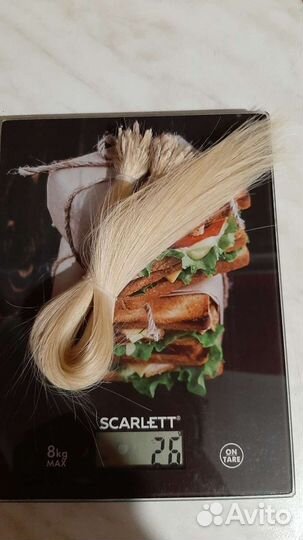 Волосы для наращивания блонд 30 см