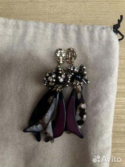 Серьги,клипсы Uterqüe длинные