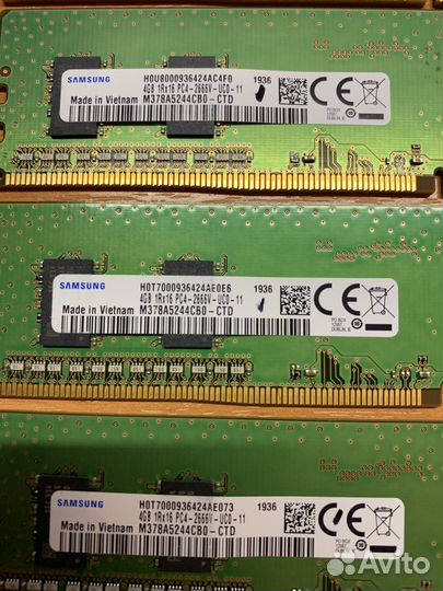 Оперативная память 4GB DDR4 2666MHz Samsung