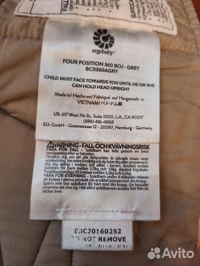 Эргорюкзак ergobaby 360