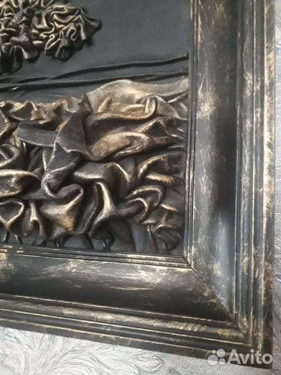 Картина кожаная