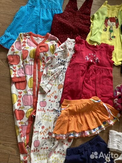Одежда на девочку пакетом 80-86