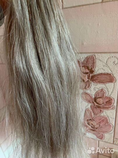 Волосы натуральные,40 см,240 капсул