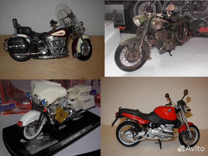 1/10 модели BMW NSU DKW Harley мотоцикл мотороллер