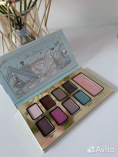 Палетка теней too faced