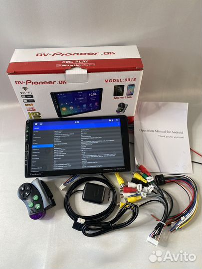 Автомагнитола 9 дюймов 2din 2gb/32gb Android новая