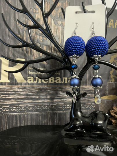 Серьги из бисера