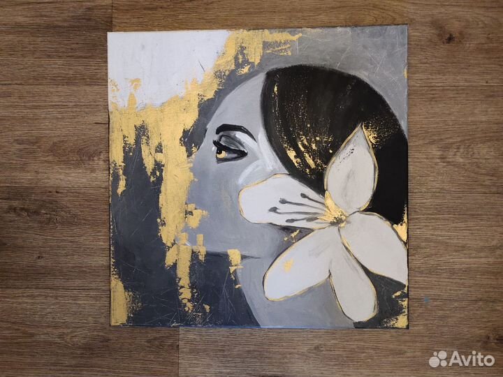 Картина на холсте на подрамнике 40*40 см