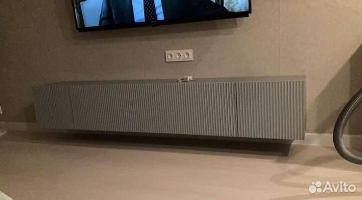 Стильная тумба тв Серая