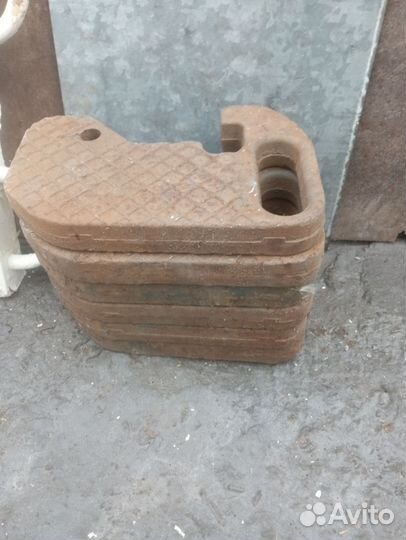 Баласт передний на мтз 6 шт