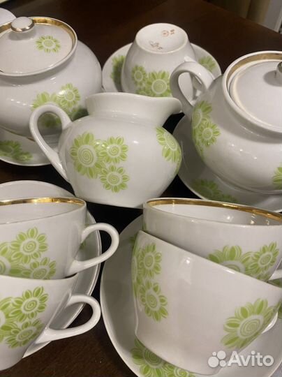 Чайные пары редкие винтаж молочник чайник Сахарн