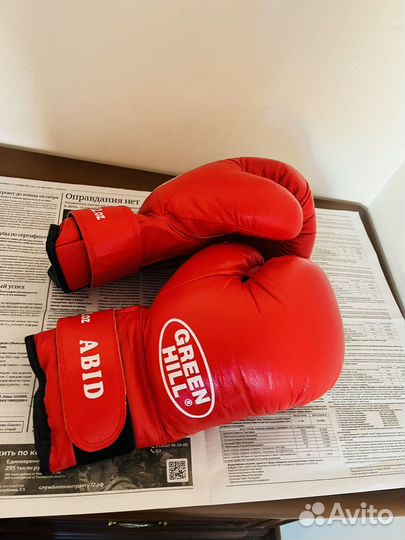 Боксерские перчатки 12 oz кожа