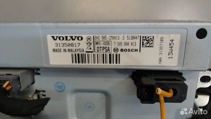 Дисплей компьютера Volvo V40, 2013