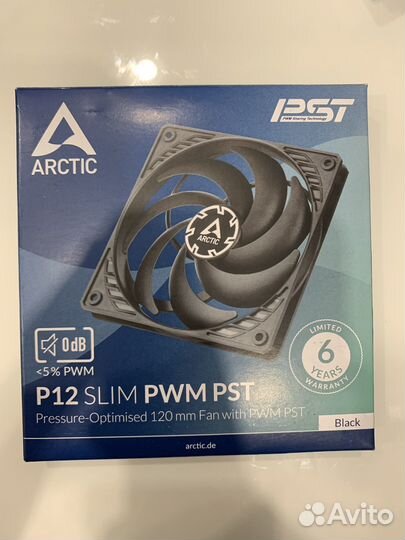 Корпусные вентиляторы Arctic P12 Slim PWM PST