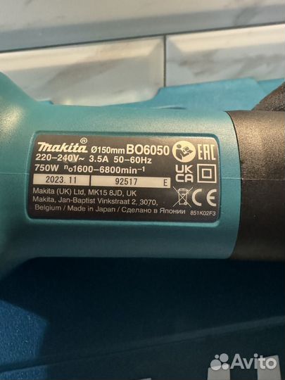 Эксцентриковая шлифмашина makita bo 6030