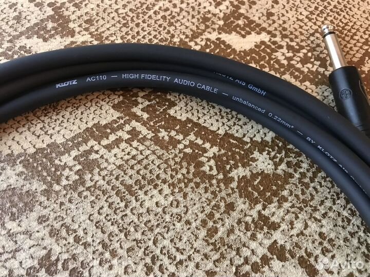 Фирменный кабель Klotz для гитары 3м