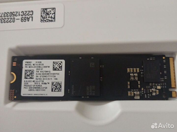 SSD m2 nvme 512gb samsung