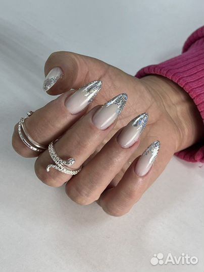Маникюр наращивание ногтей