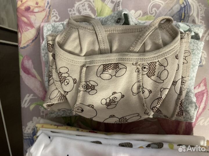 Вещи для новорожденных 50 56 пакетом