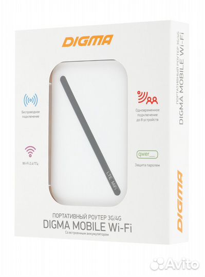 Мобильный роутер 4G Digma Wi-fi новый