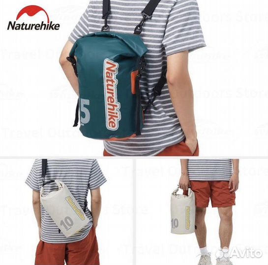 Рюкзак Naturehike 10 л. зелёного цвета (Новый)