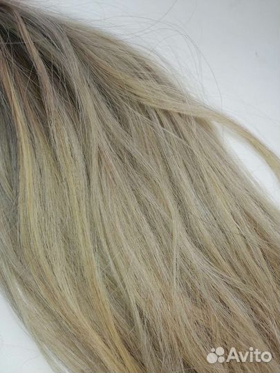 Волосы для наращивания 50 см блонд