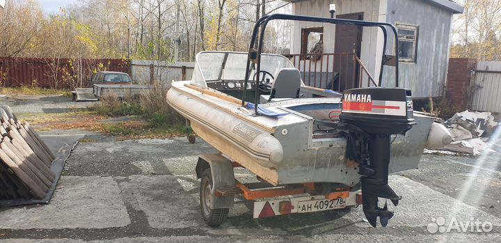 Прогресс 2 Ymaha 20 с прицепом
