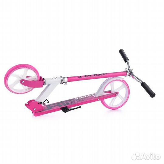 Самокат rocket R0093, 200 мм, розовый