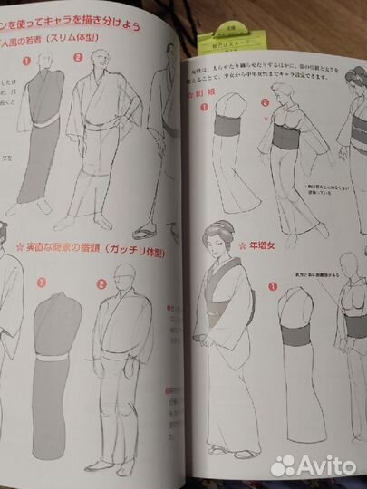 Рисуем кимоно, япония, оригинал, анимэ