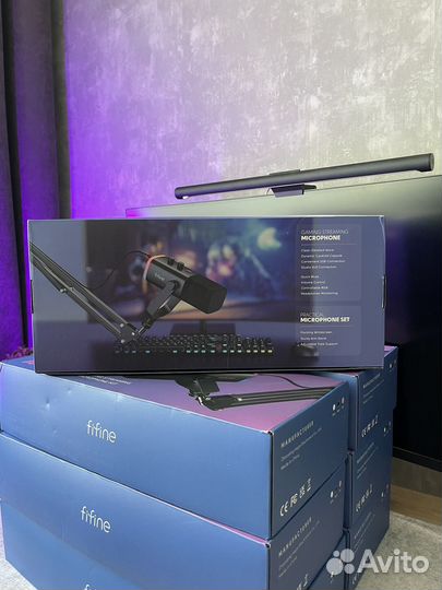 Микрофон + пантограф Fifine AM8T