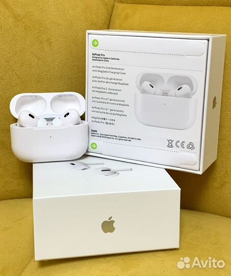 Airpods Pro 2 (Prem+ Airoha Type-C) + чехол