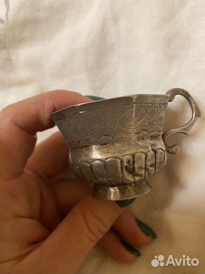 Редкая чарка, серебро 84, 1774 г