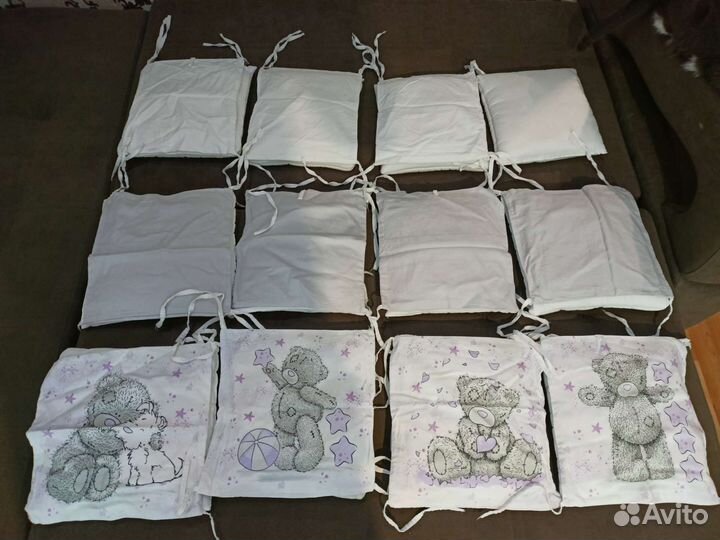 Бортики в детскую кроватку бу,4